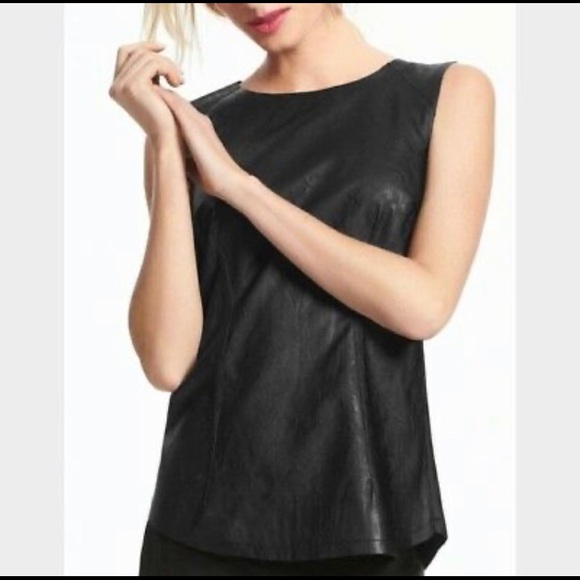 CAbi Tops - Cabi faux leather tank top.